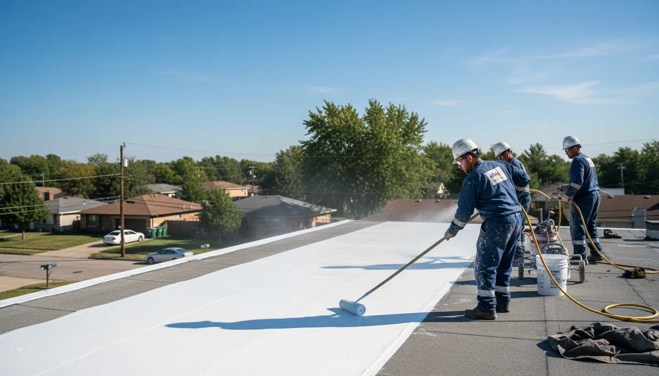 Commercial roof coating in Lambert Lake, ME near me
